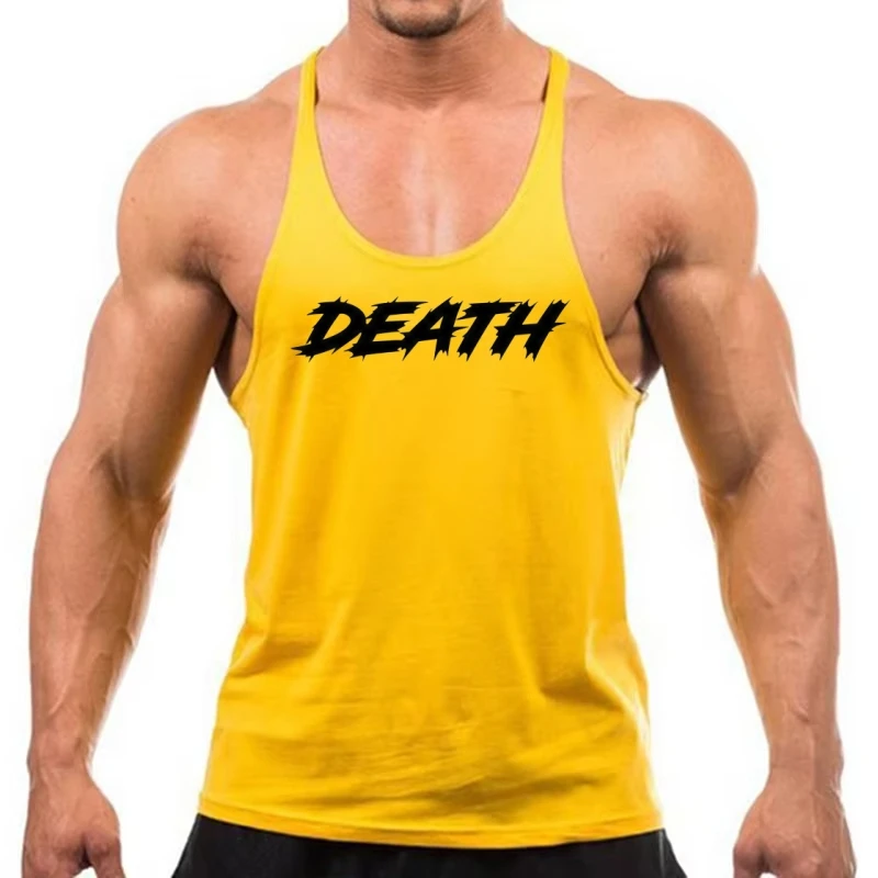 Colete de treinamento de ginástica masculino, alças de treinamento físico, material leve, adequado para uso casual em dias de fitness e dias de descanso