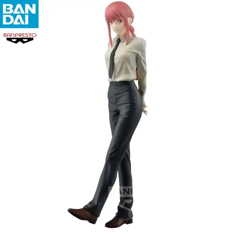 In Voorraad Echt BANDAI Chainsaw Man Power Hayakawa Aki Makima Denji Anime Figuur Model Desktop Ornament Speelgoed Gift