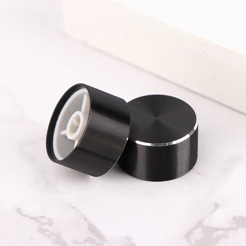 1Pcs 22x12mm 6mm D-Type Shaft Hole Potentiometer Control Knob For Volume Tone Knobs Black