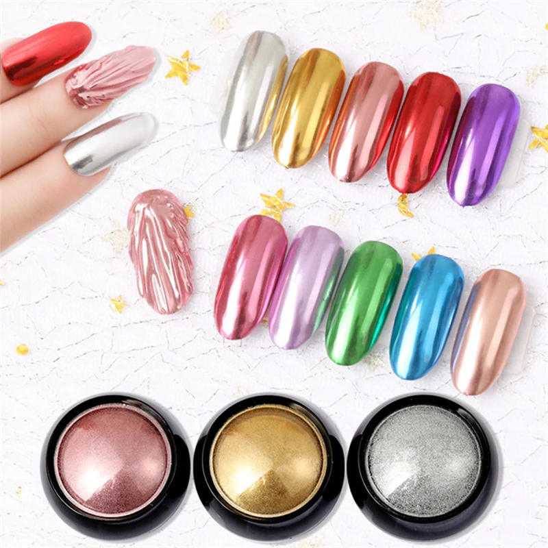 Glitter Magic Mirror Dust Powder Chameleon Aurora Powder Nail Art Chrome Pigment Nail Decoration Nail Accessories for Manicure