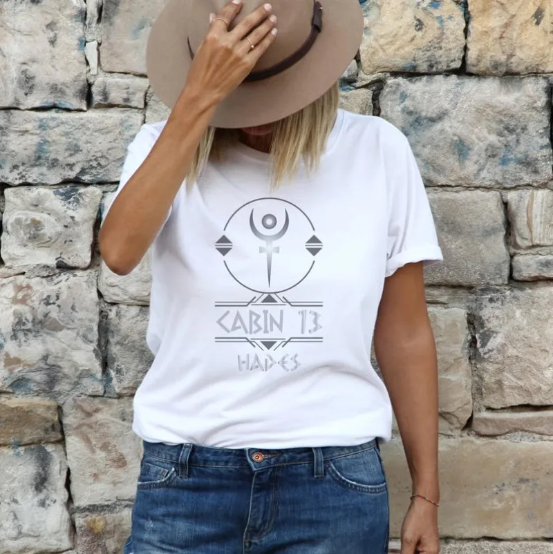 Child of Hades Cabin #13 Hades Cabin T-Shirt for Camp Half Blood Fans Percy Jackson-inspired Design Greek Mythology Cotton Tee