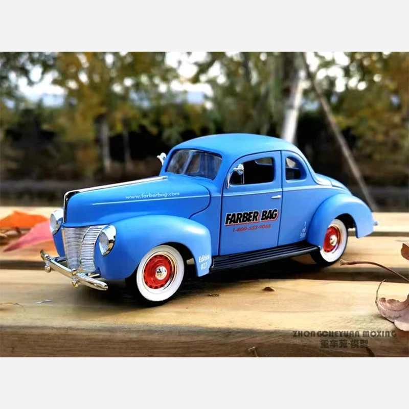 Diecast 1:25 Scale FORD COUPE Classic Alloy Car Vehicle Model Finished Simulation Collection Decoration Boy Holiday Gift Toys