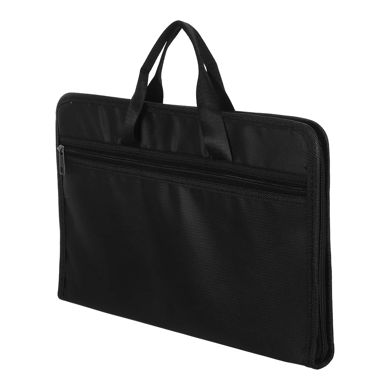 Waterproof Accordion File Organizer Large Capacity File Folder Bag Fireproof Document Handle Expanding Home Office