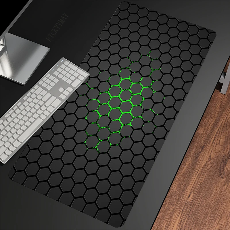 Jogo De Borracha Geométrica Mousepad, Tapete De Rato Grande, Almofadas De Mesa Grande, Tapetes De Teclado Antiderrapante