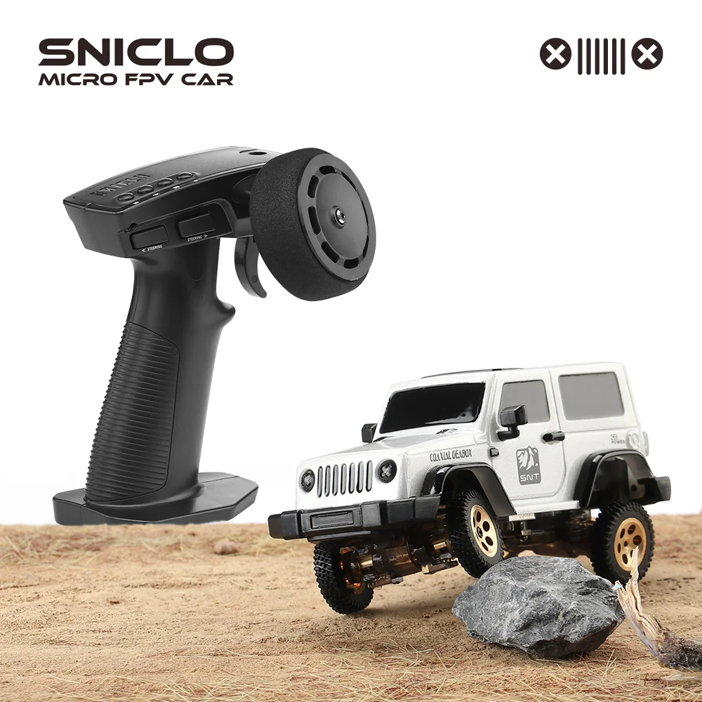 Sniclo 1:64 3010 wrangler RC samochód biały/Gery RTR wersja Micro RC zdalnie sterowanym samochodowym biurko samochód wyścigowy stół Longrange 60min