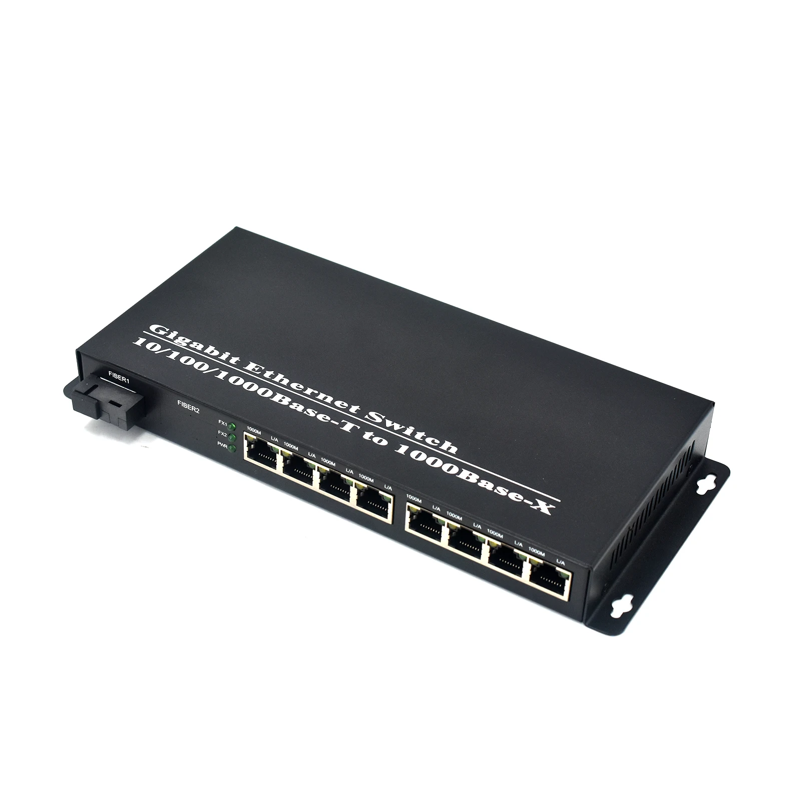 1000Mbps Unmanaged 8‑Port RJ45 Media Converter Switch 1 SC Port 1.25Gbps Desktop Wall Mount Long‑Distance Extension view 5
