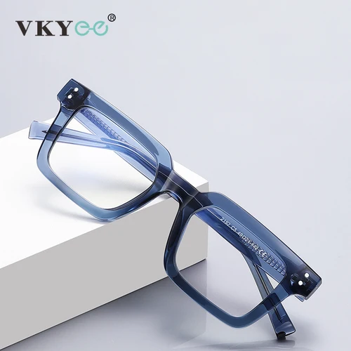 VICKY monturas pequeñas cuadradas diseño clásico gafas de lectura antiluz azul simples y a la moda prescripción personalizable 2192