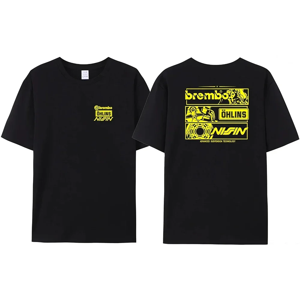 T-Shirt da uomo estiva 2024 sport unico Ohlins sport Racing t-Shirt stampata Casual manica corta t-Shirt oversize abbigliamento uomo