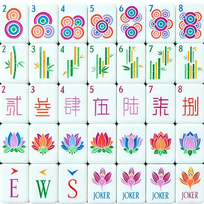 Four-layer acrylic American mahjong, American acrylic hand-rubbed mahjong, Guangdong acrylic