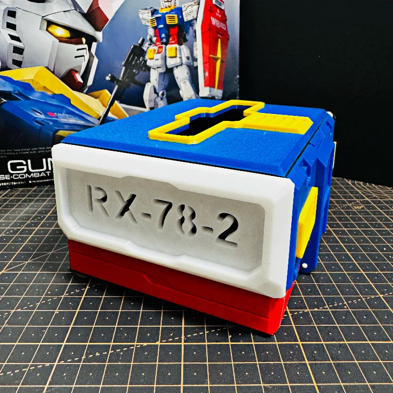 Gundam نموذج محيطي زخرفة الأنسجة صندوق البدلة المتنقلة تخزين الديكور طباعة ثلاثية الأبعاد Yuanzu Zha الملحقات القديمة #4