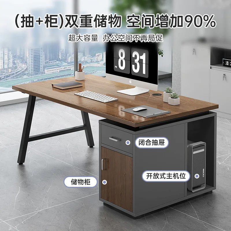 Home Office Desk Simple Modern Desktop Computer Table Basic Employee Workstation escrivaninha Office Furniture