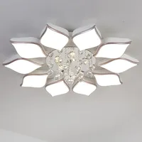 Modern living room ceiling lamp wholesale lighting lighting modern minimalist crystal ceiling lamp round LED