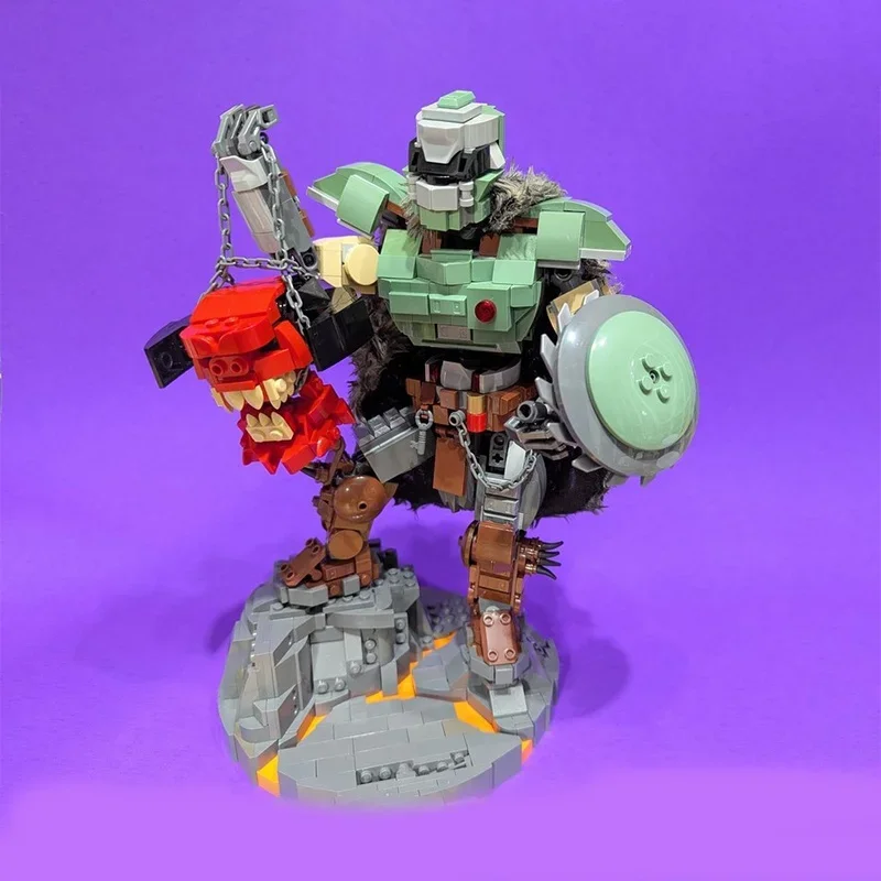 854pcs MOC The Doom Slayer Model Building Blocks Construction Assemble DIY Creative Toy Education Brick Festival Gifts Idea