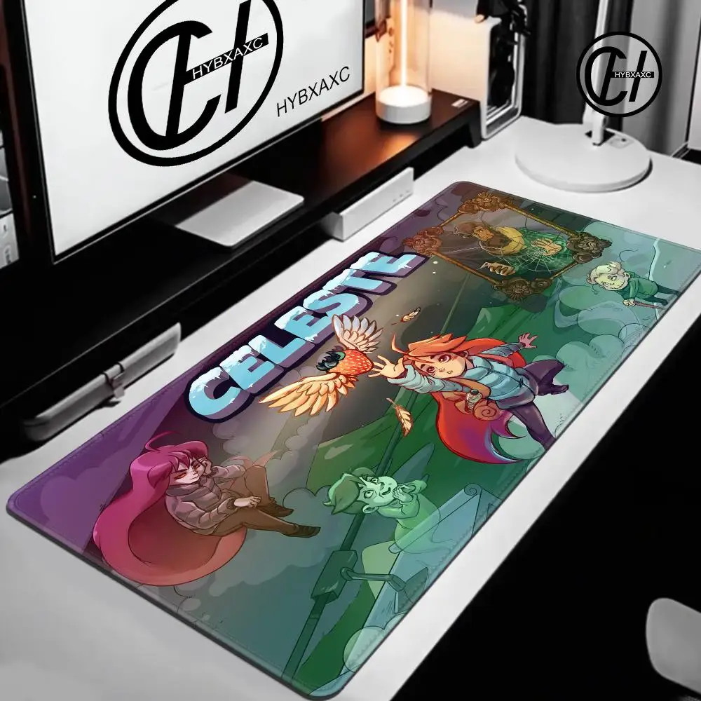 A-Adventure V-Video Game Celeste Big Mouse Pad Keyboard Mouse Pad large HYBXAXC Desk Mat PC Gamer Office Carpet Home Table Pad