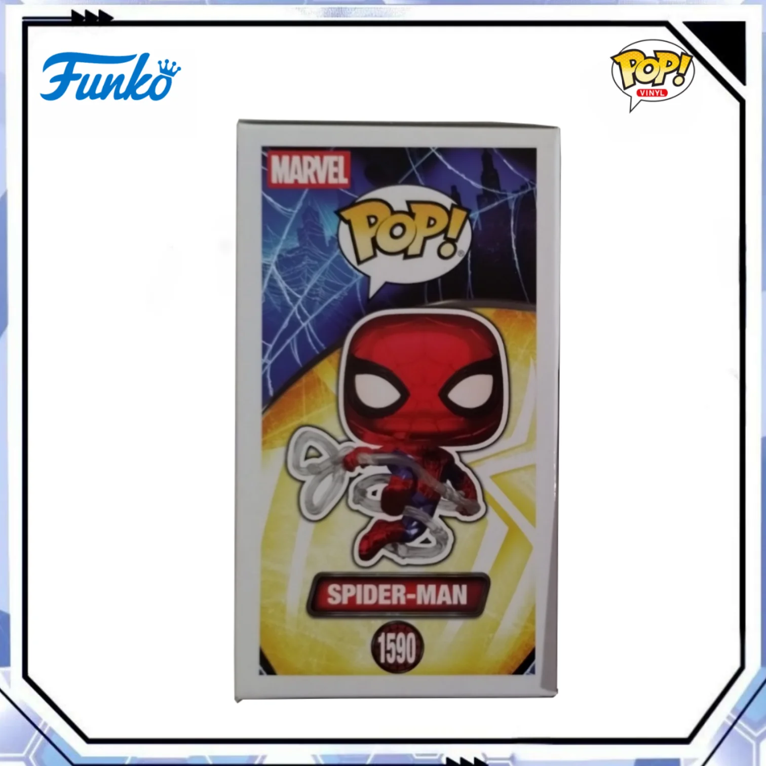 Funko Pop! Spider Man Brand New Day Metallic Vinyl Figure #1590 Official Licensed Limited Edition Statue Marvel Gift for Fans view 4