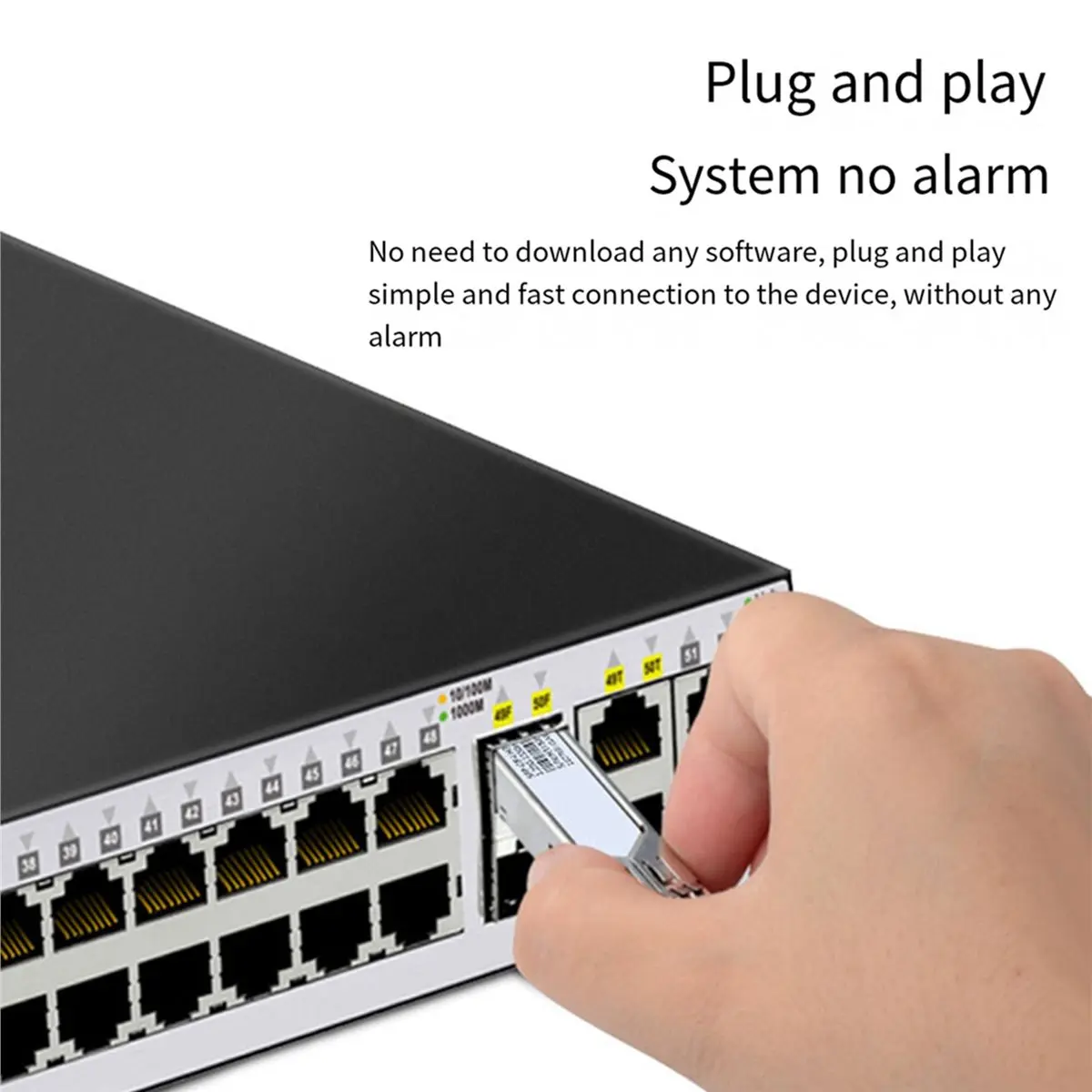 ABZJ 2Pair Gigabit Fiber SFP Module 1.25G Single Mode 40km LC 1310nm/1550nm Compatible with Multiple Types of Switches