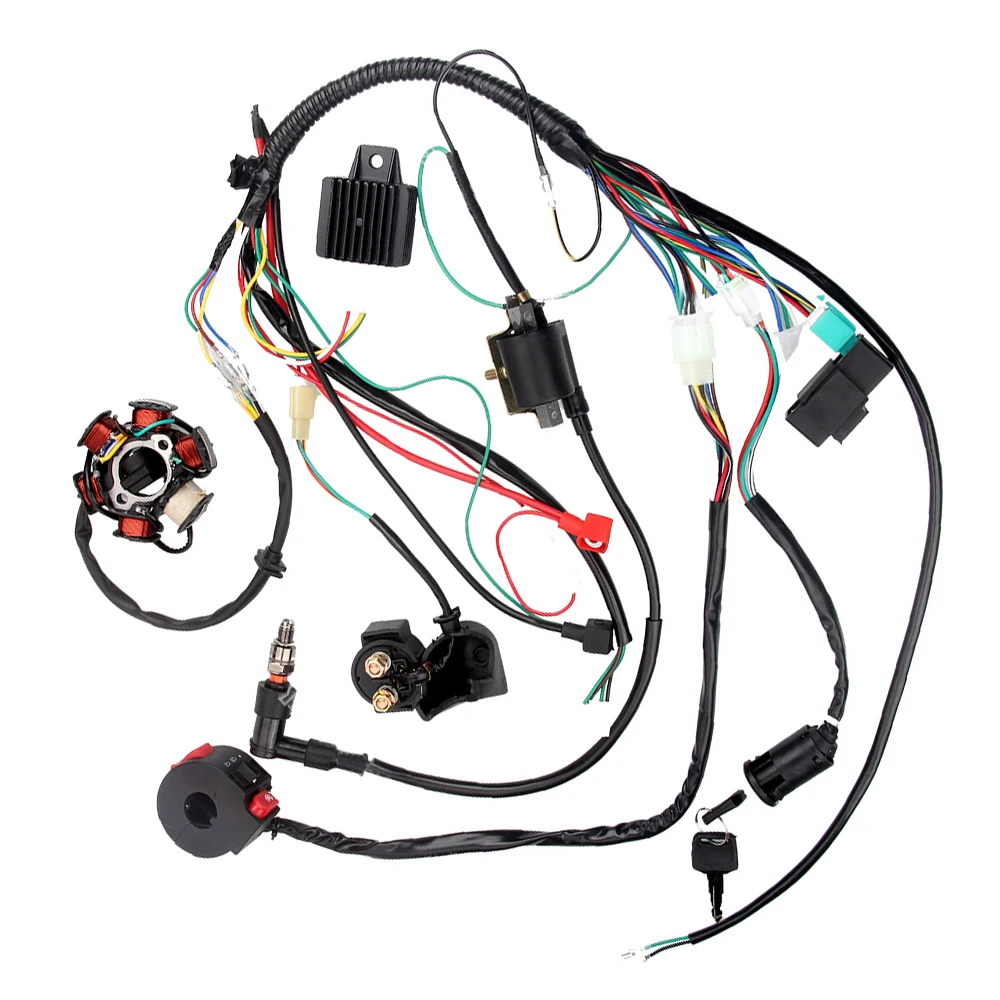 

5 Pins Wiring Harness CDI Ignition Kit Fit for 50cc 70cc 90cc 110cc 125cc