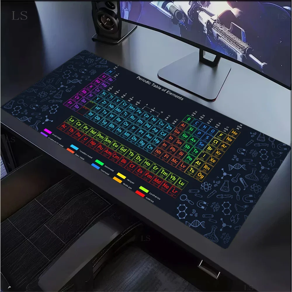 Large Periodic Table of Chemical Elem MousePad Gaming Mause pad xxl Anti-slip Table Mat Office Study Work Keyboard Desk Mat PC