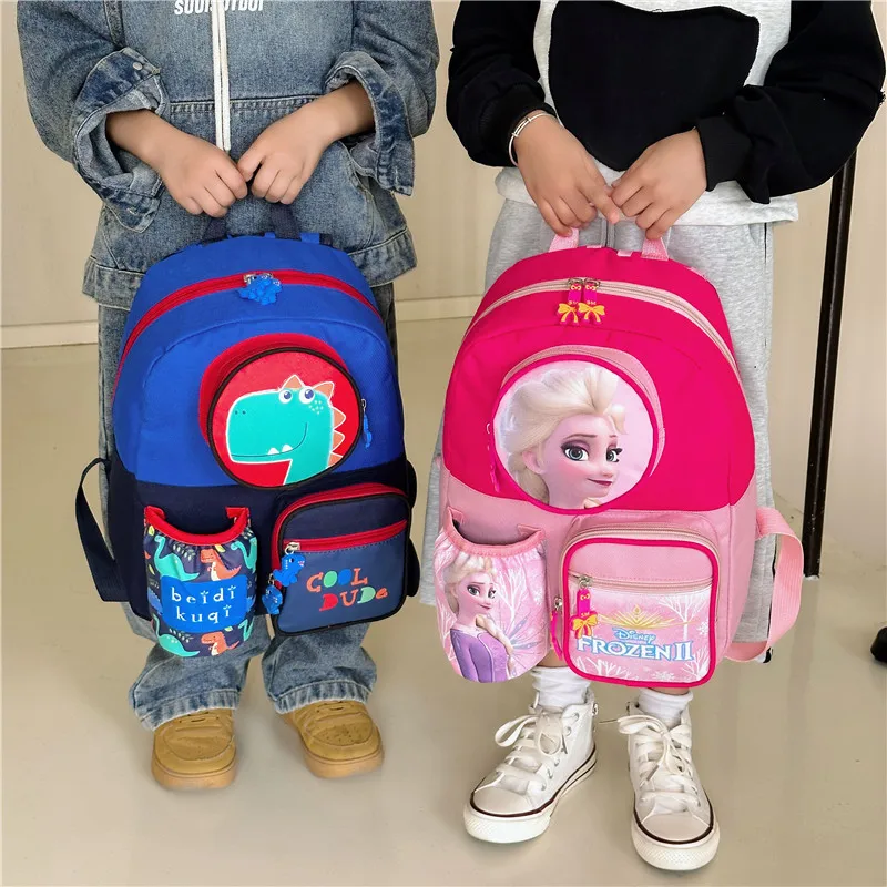 New Disney Children's Schoolbag Kindergarten Boys And Girls Cartoon Cartoon Backpack Large Capacity Small Class Backpack.