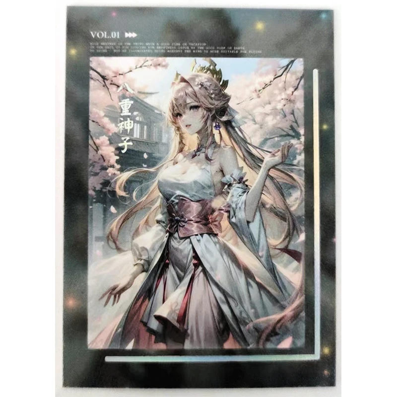 Anime Goddess Story Ganyu Yae Miko Kanroji Mitsuri Nicorobin Raiden Shogun Collectible Cards Christmas Birthday Gifts Game Toys