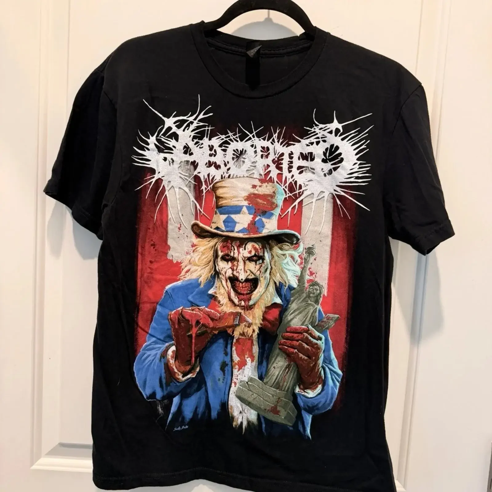 Aborted Terrifying North America 2025 Tour T Shirt Size M vintage Washed Soft Unisex fashion homme Slightly Casual