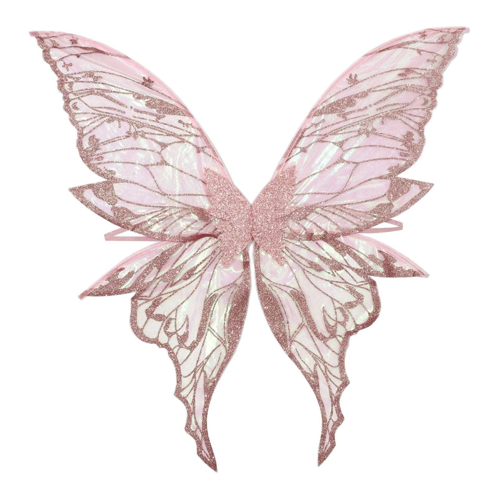 Asas de fada borboleta acessórios de fantasia feminino meninas brilhante princesa asa de anjo para festa de halloween cosplay fotografia adereços