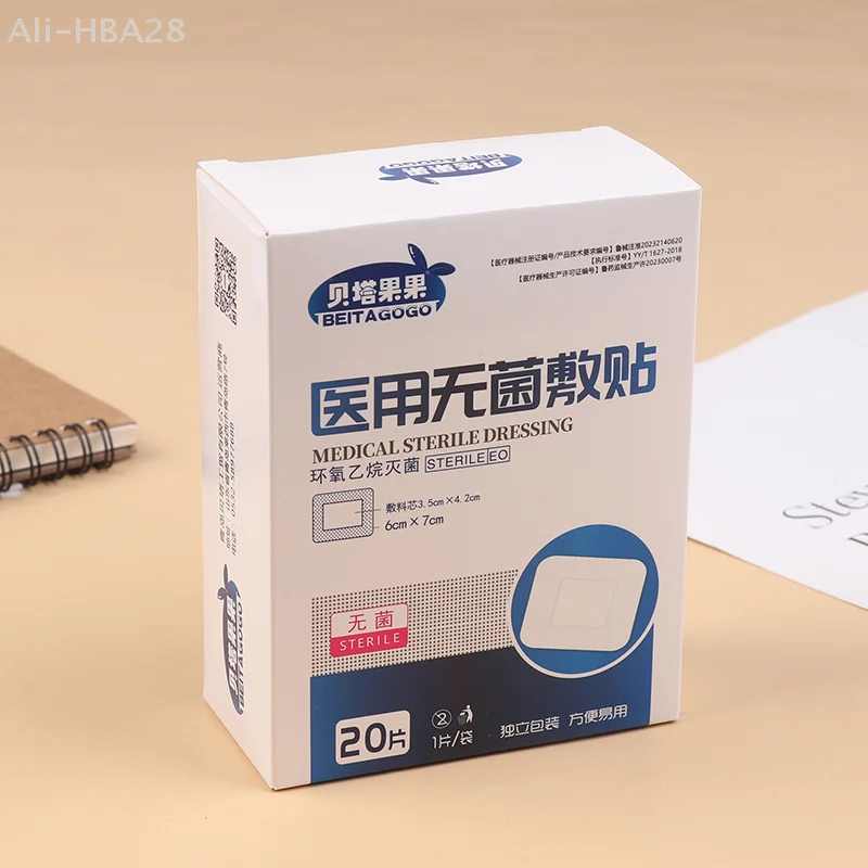 20 قطعة مقاوم للماء الفرقة المعونة الجرح الفرقة خلع الملابس الطبية شفافة شريط معقم للسباحة حمام العناية بالجروح حماية الإسعافات الأولية