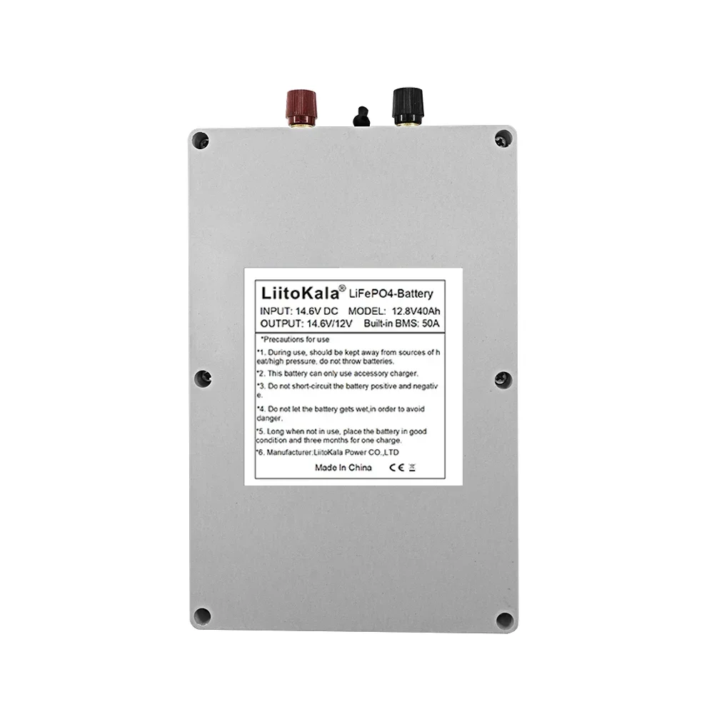 Batterie rechargeable LiFePO4 à décharge profonde 12V 12,8V 20Ah 30Ah 40Ah 50Ah, 4000 cycles de vie avec protection BMS intégrée