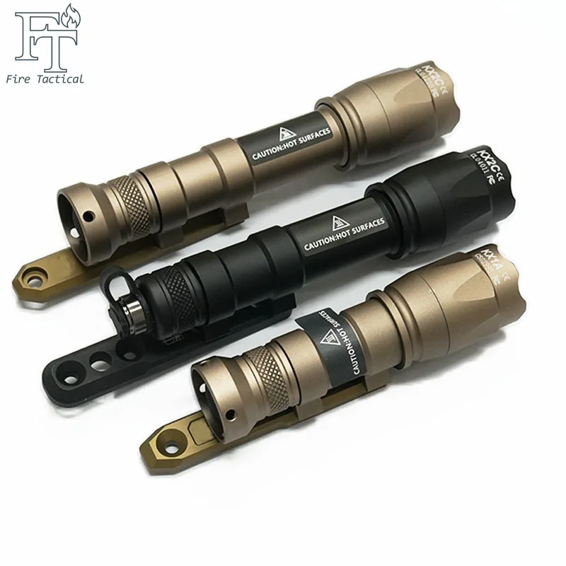 Tactical SF M600C M600 M300 M300C Flashlight LED Tactical Scout Light Rifle Tools Torch Hunting Lamp M-system/21mm Picatinny Rail Installation