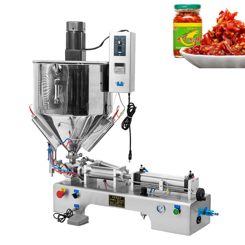 Paste Filling Machine Foot-operated Paste Liquid Paste Heating and Stirring Filling Machine