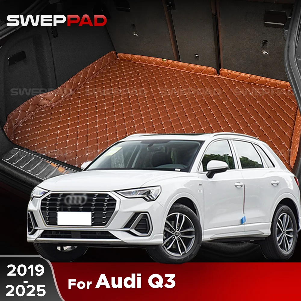 

For Audi Q3 2019-2025 24 23 22 21 20 3D Car Trunk Mat Cargo Liner Carpet Interior Accessories Cover
