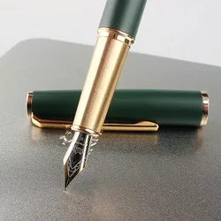 Jinhao-pluma estilográfica serie 95, diseño Retro, Material de Metal, Clip elegante, punta fina, escritura, oficina, negocios, firma, escuela, A6267