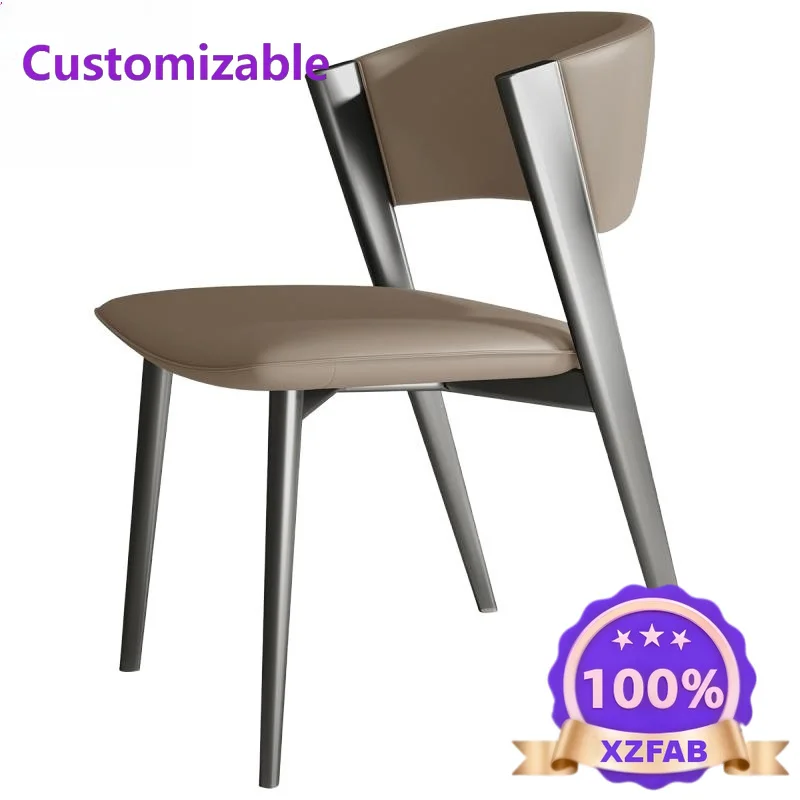 Factory Direct 2026 Italian Light Luxury Designer Model Room Modern Household Dresser Back Chair Dining Chair