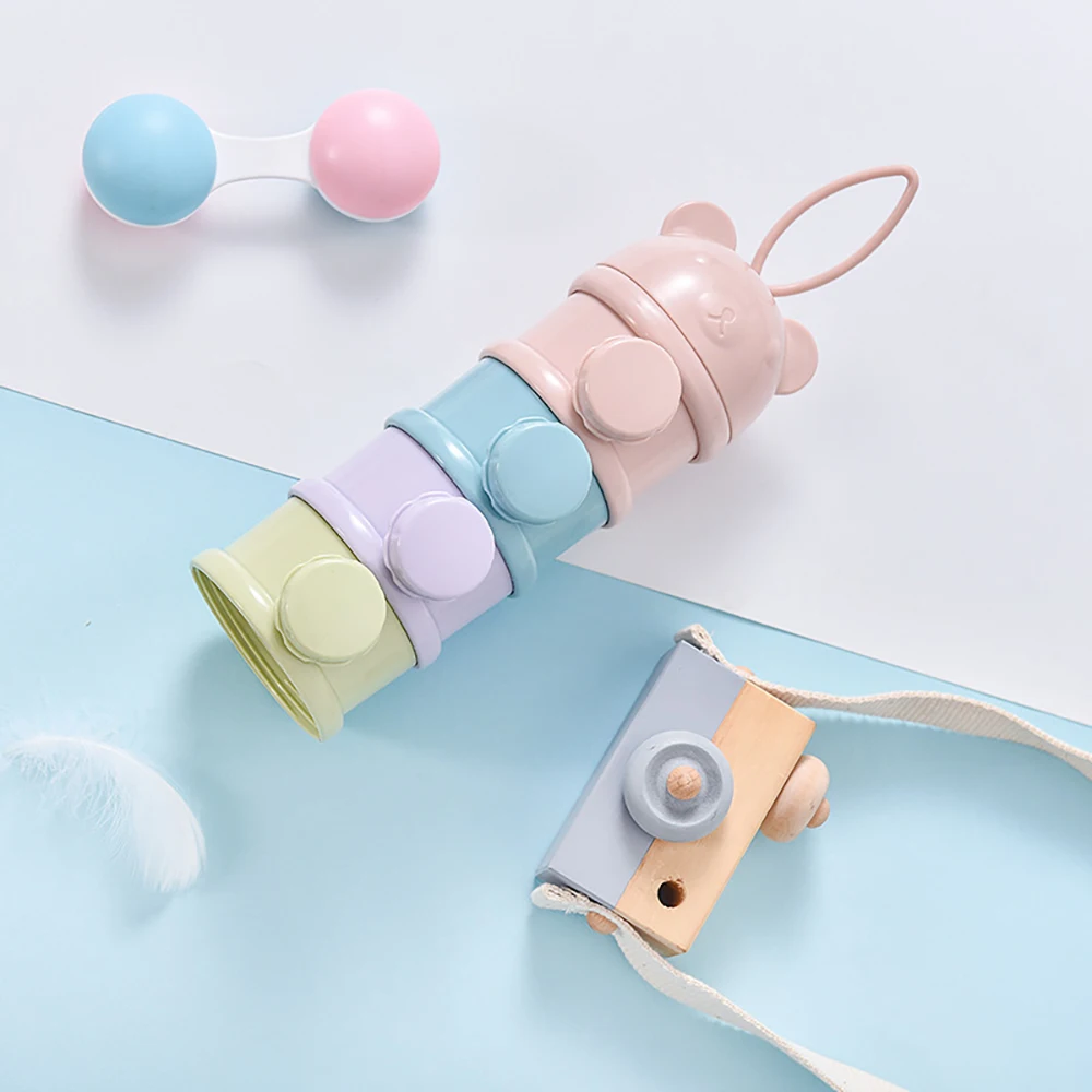 

1 шт., портативный контейнер для детского порошка, маленькая банка для хранения рисовых хлопьев