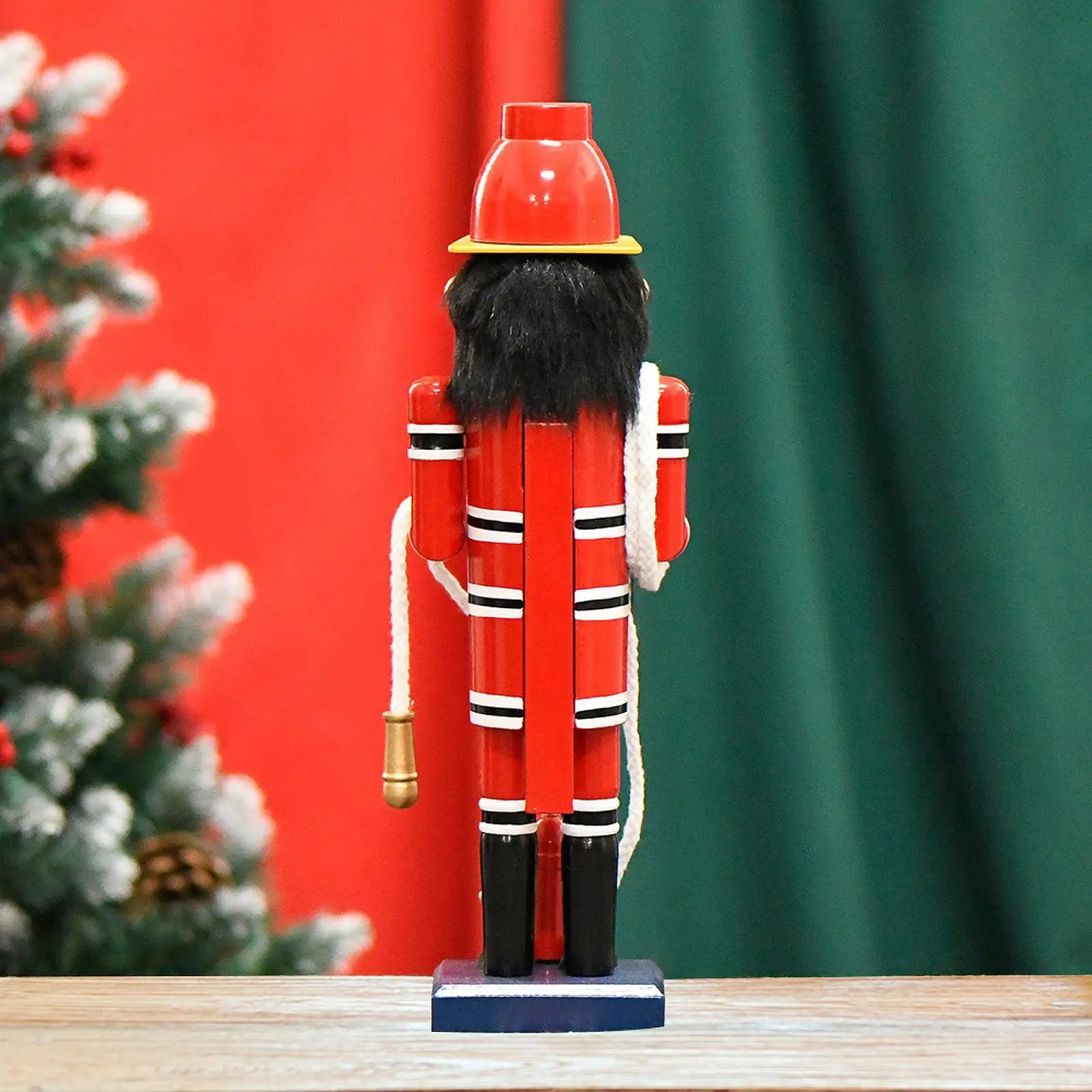 Christmas Decor Craft Firefighter Nutcracker for Mantel Christmas Tree Party