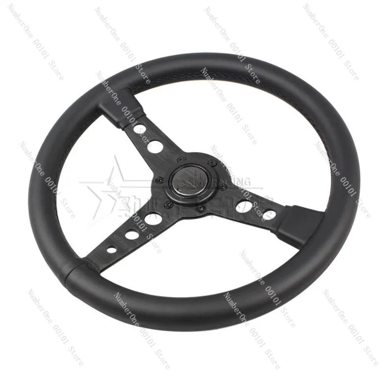 Hot-selling car modification p5 steering wheel leather 14 inch 350MM racing competition concave MO