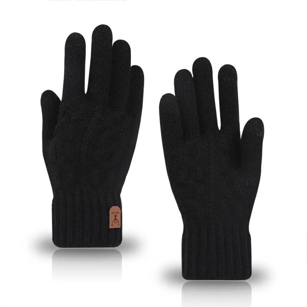 AliExpress Women's Winter Gloves Thickened Men's Outdoor Cycling Gloves Connected Finger Gloves Finger Gloves Cotton New Style