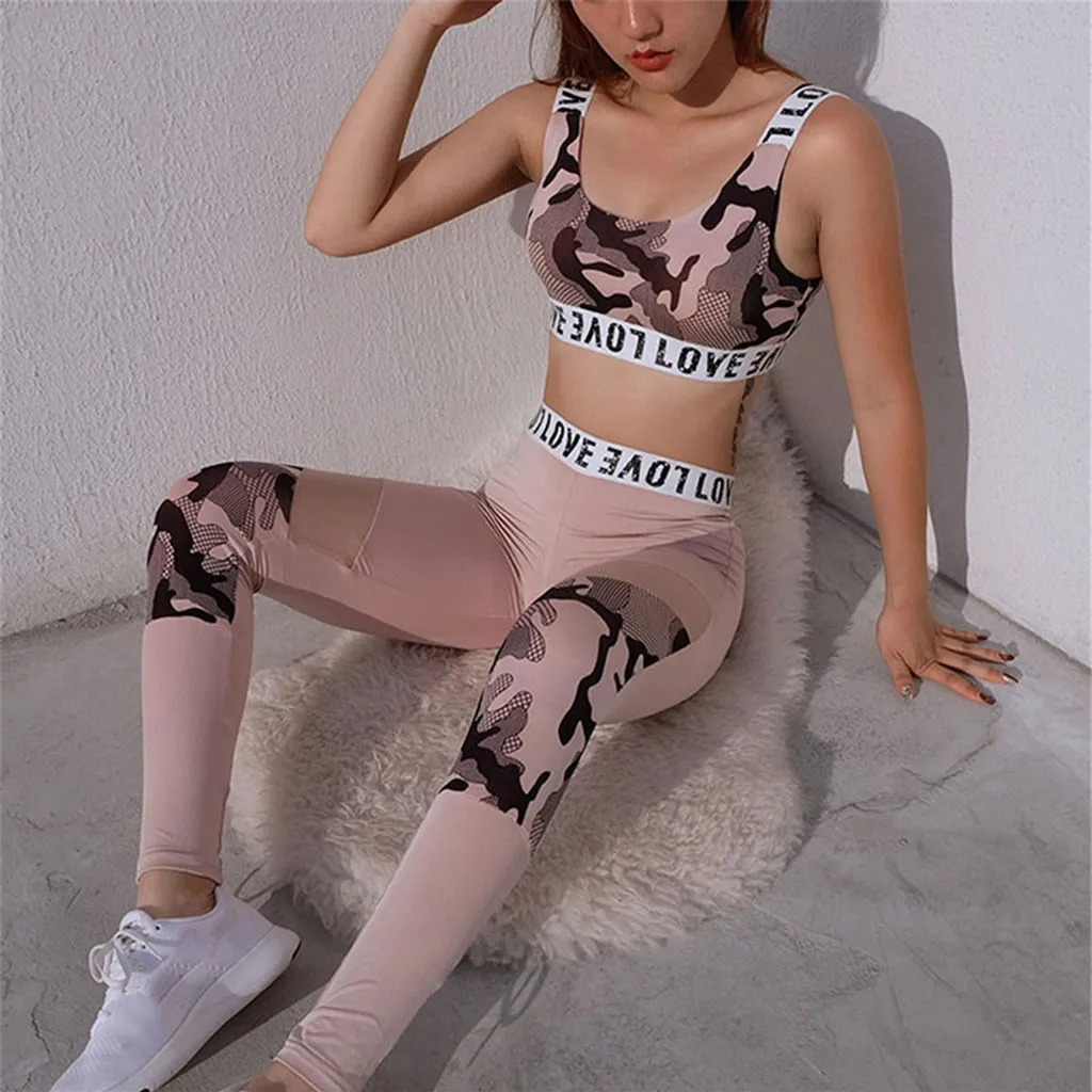 Seamless Yoga Sets Women Sportswear Gym Clothing High Waist Leggings Workout Gym Outfits Fitness Wear Sports Yoga Suits