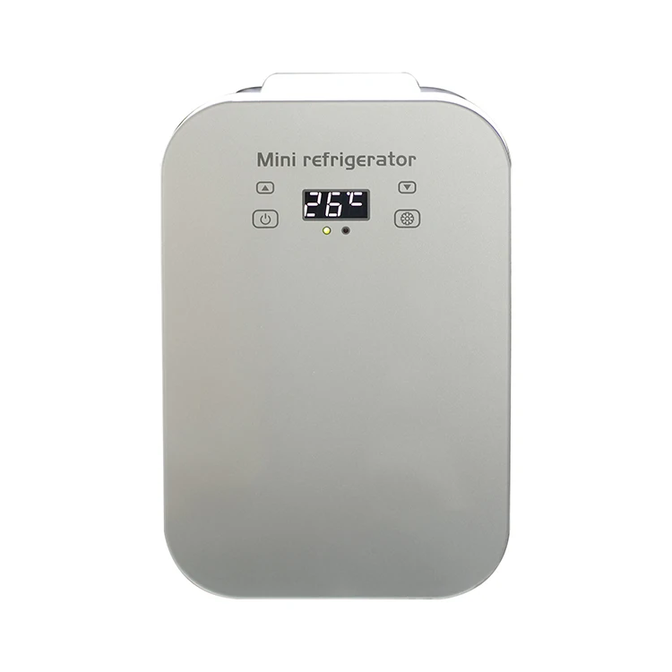 Single-core Digital Display 8L Dual-purpose Refrigerator Small Dormitory Home Car Beauty Mini Refrigerator.