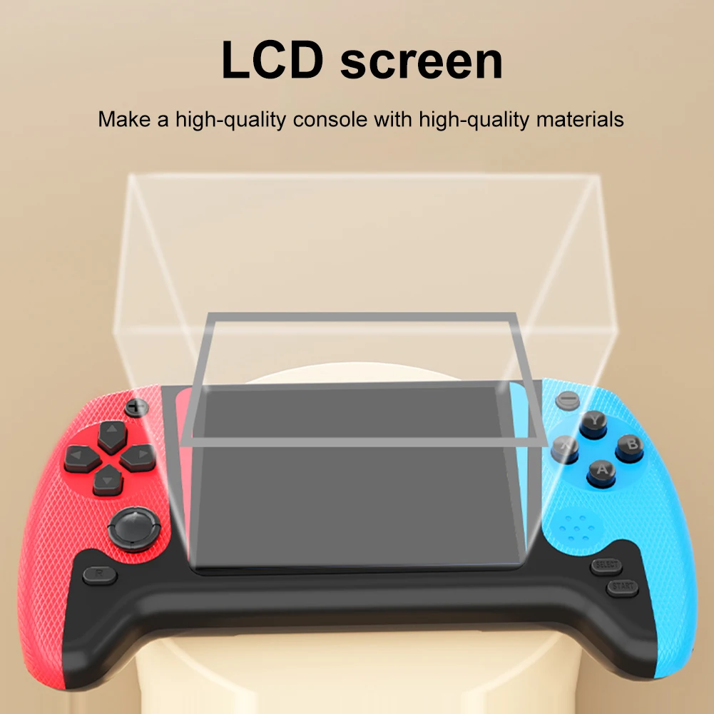 وحدة تحكم ألعاب 3.5 بوصة شاشة LCD مدمجة 500 لعبة وحدة تحكم ألعاب محمولة تلفزيون توصيل وحدة تحكم ألعاب الحنين لمشغل واحد