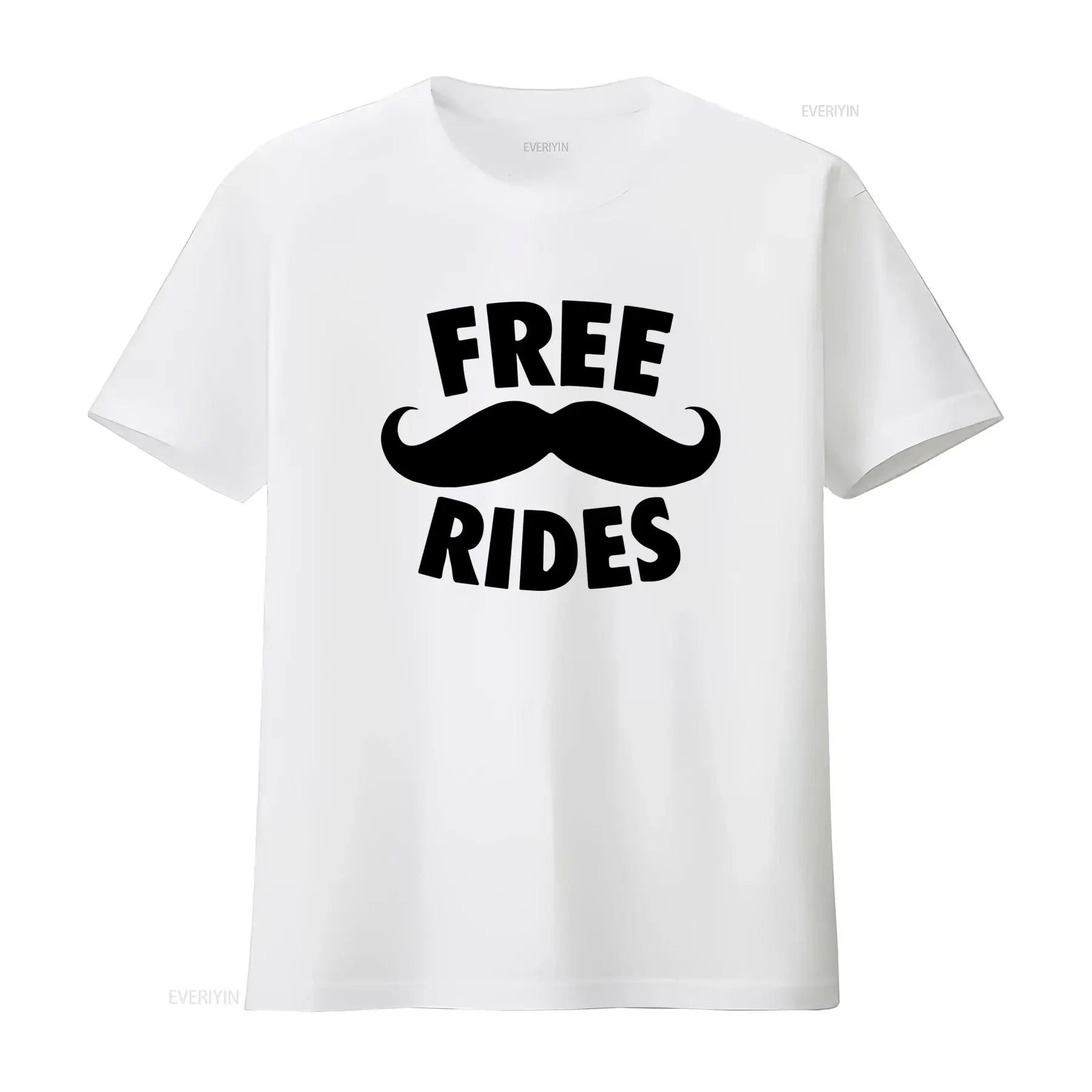 Free Mustache Rides T Shirt Moustache College with Sex Oral Humor Awesome Funny Design vintage Washed Casual Stretched graphic