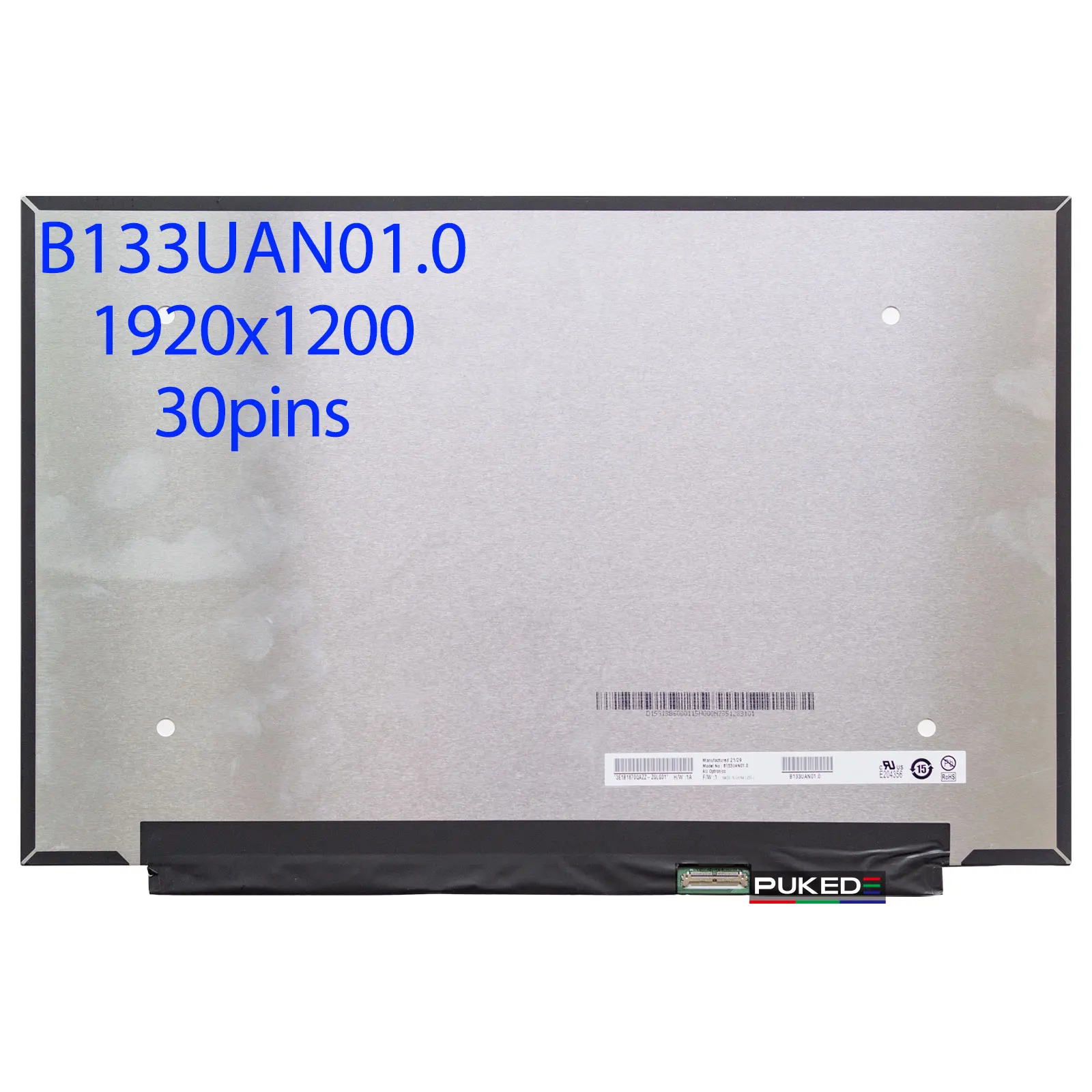 

13.3" Laptop LCD Screen IPS B133UAN01.0 M133NW4J R0 for Lenovo ThinkBook 13s G2 ITL ARE G3 ACN G4 IAP ARB edp 30 pins
