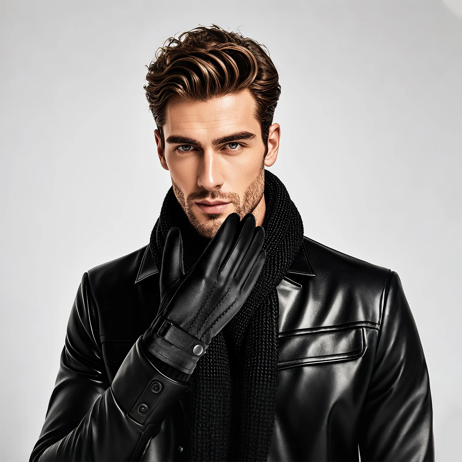 Luvas Masculinas de Couro de C - Leather Driving Glove avaliação e preço