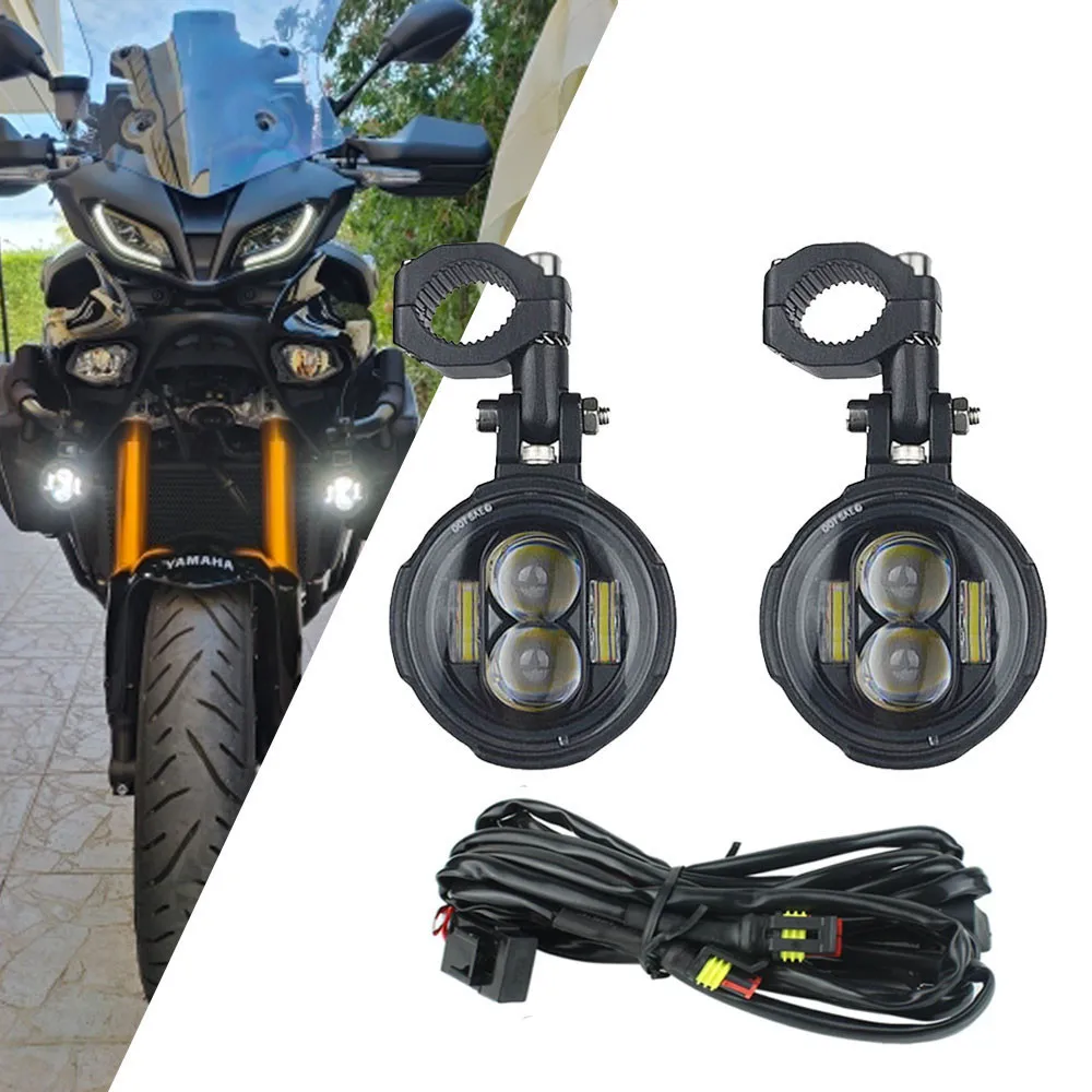 

Motorcycle Headlight Fog Lamp Led Auxiliary Driving Light For Honda-Kawasaki-Suzuki BMW-R1200GS F800GS F700GS Moto Fog light