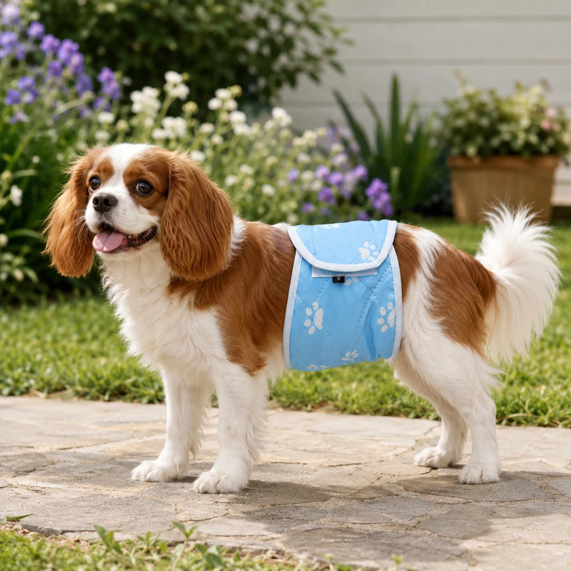 Male Dog Menstrual Pants Anti-Disturbance Anti-Pregnancy Safety Pant Adjustable Size, Comfortable Breathable Hygienic Pants