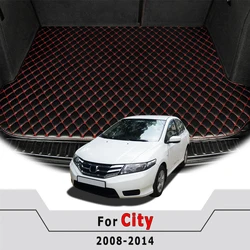 Car Trunk Mats For Honda City 2008 2009 2010 2011 2012 2013 2014 Vehicle Cargo Liner Carpet Auto Interior Accessories Waterproof