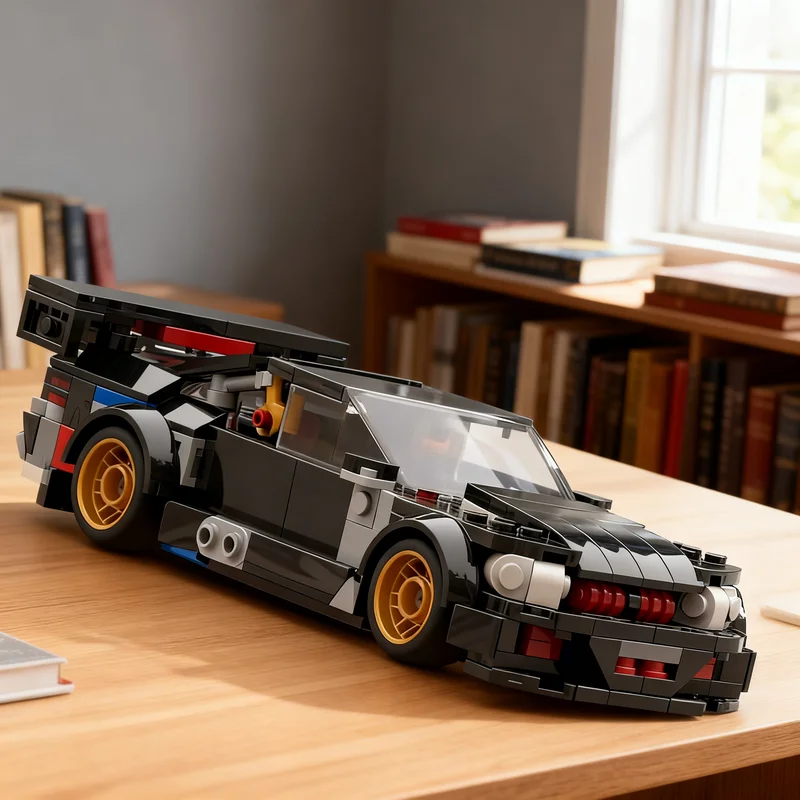 307pcs MOC 77262-alt BMWS M3 GTR City Champions Model Building Blocks Display 3D Creative Art Idea Craft Assemble Education