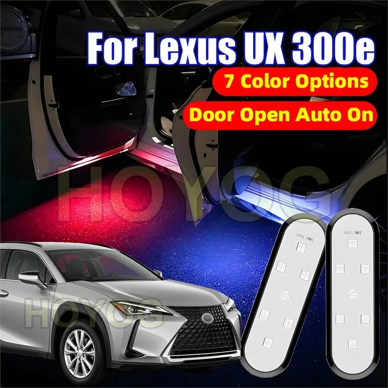 Fit for Lexus UX 300e 2020-2026 USB Rechargeable Car Door Welcome Light featuring a Magnetic Sensor
