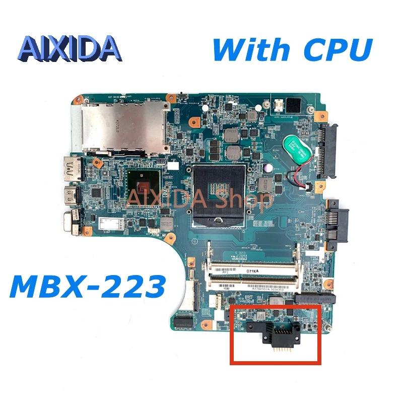 

AIXIDA A1794331A For SONY Vaio VPCEA MBX-223 M971 1P-0106J00-6011 laptop motherboard HM55 HD GMA DDR3 MAIN BOARD Full test