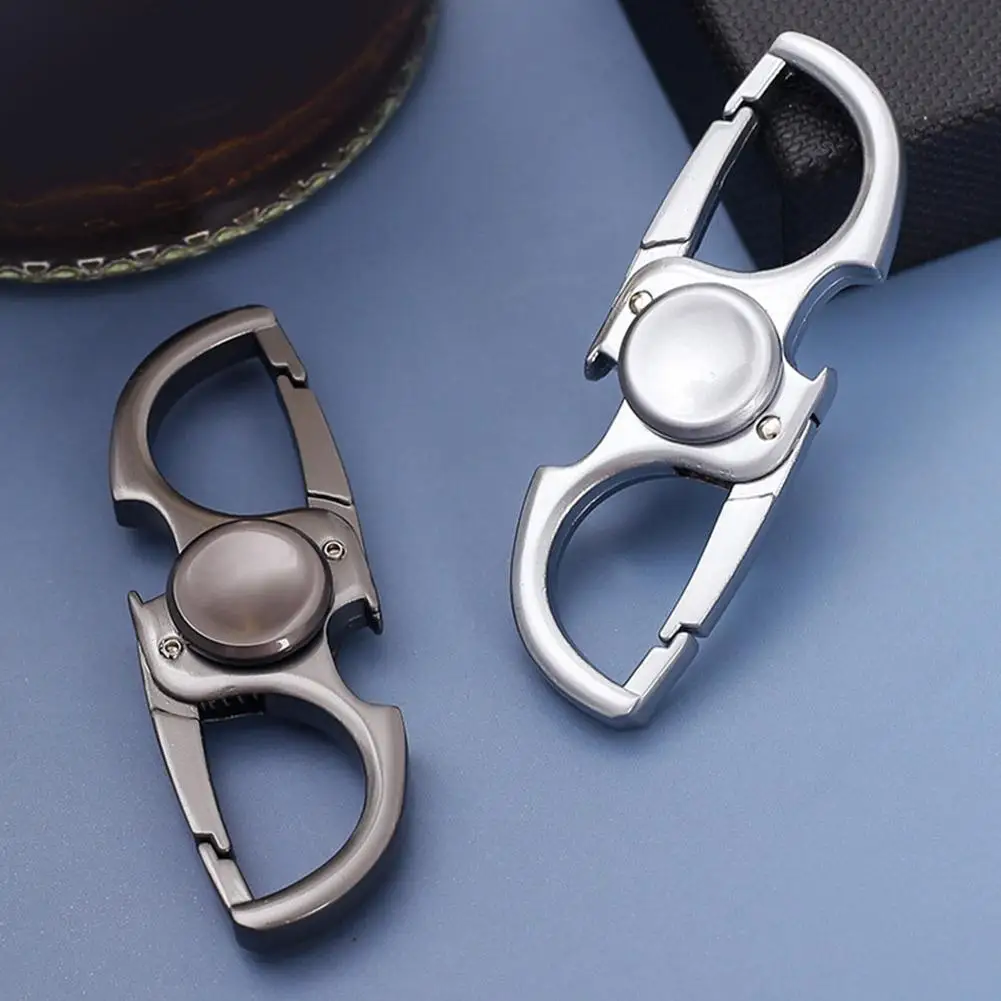 Spinner de dedo de metal rotativo fidget spinner anti-ansiedade brinquedo alivia o estresse abridor de garrafa fivela de cão adulto crianças menino brinquedo de dedo